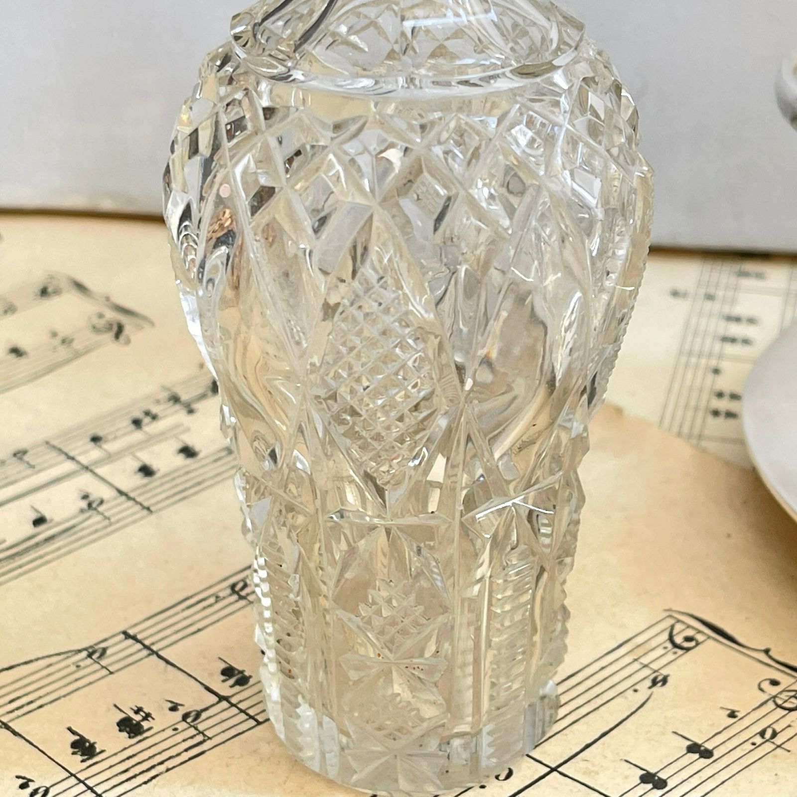 photo furniture Victorian Silver Plated Cruet Set. 6 Bottle Set. Oil Vinegar Salt Pepper Mustard. Cut Glass Bottles. Downton Abbey