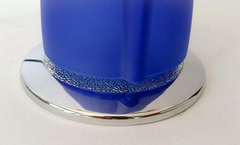 photo furniture Tam Tam 1 Sirrah Double Glass White Blue Table Lamp Design P. King S. Miranda Vintage Design