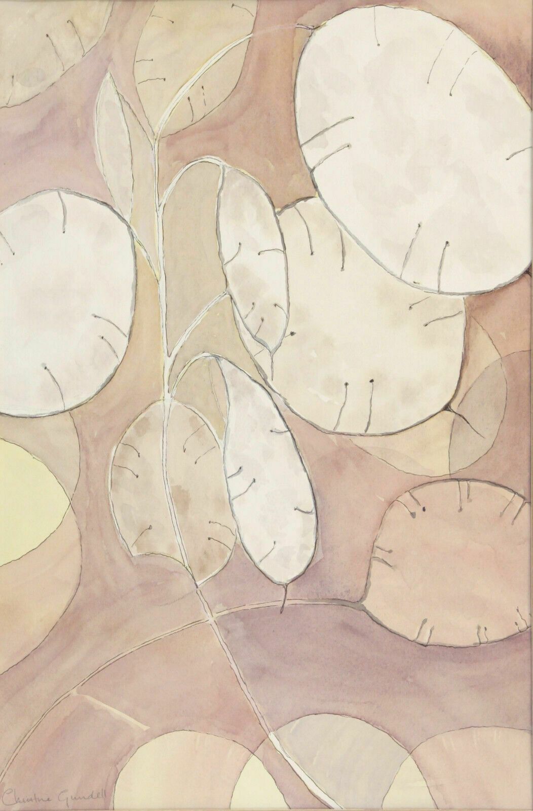 Watercolour By Christine Gundell. Everlasting Flowers photo furniture