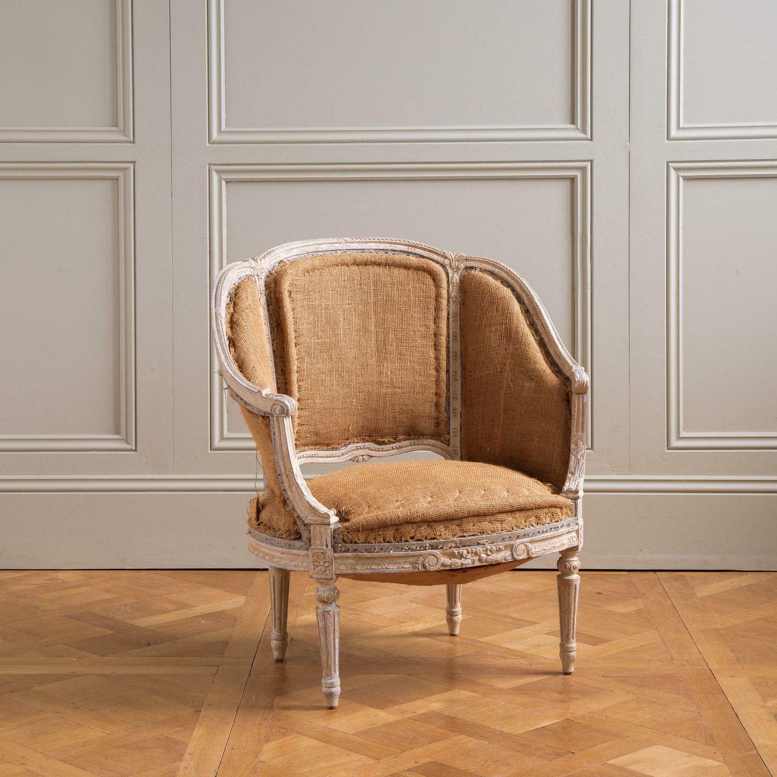 19th Century French Pair Of Corbeille Bergere Armchairs photo furniture