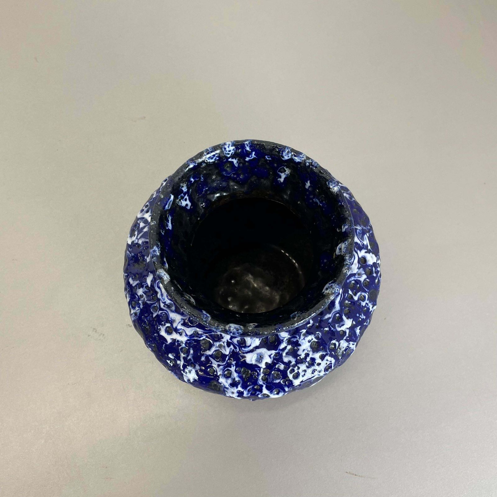 Extraordinary Superglaze Pottery Fat Lava Vase By Es Keramik, Germany, Wgp 1960 photo buy