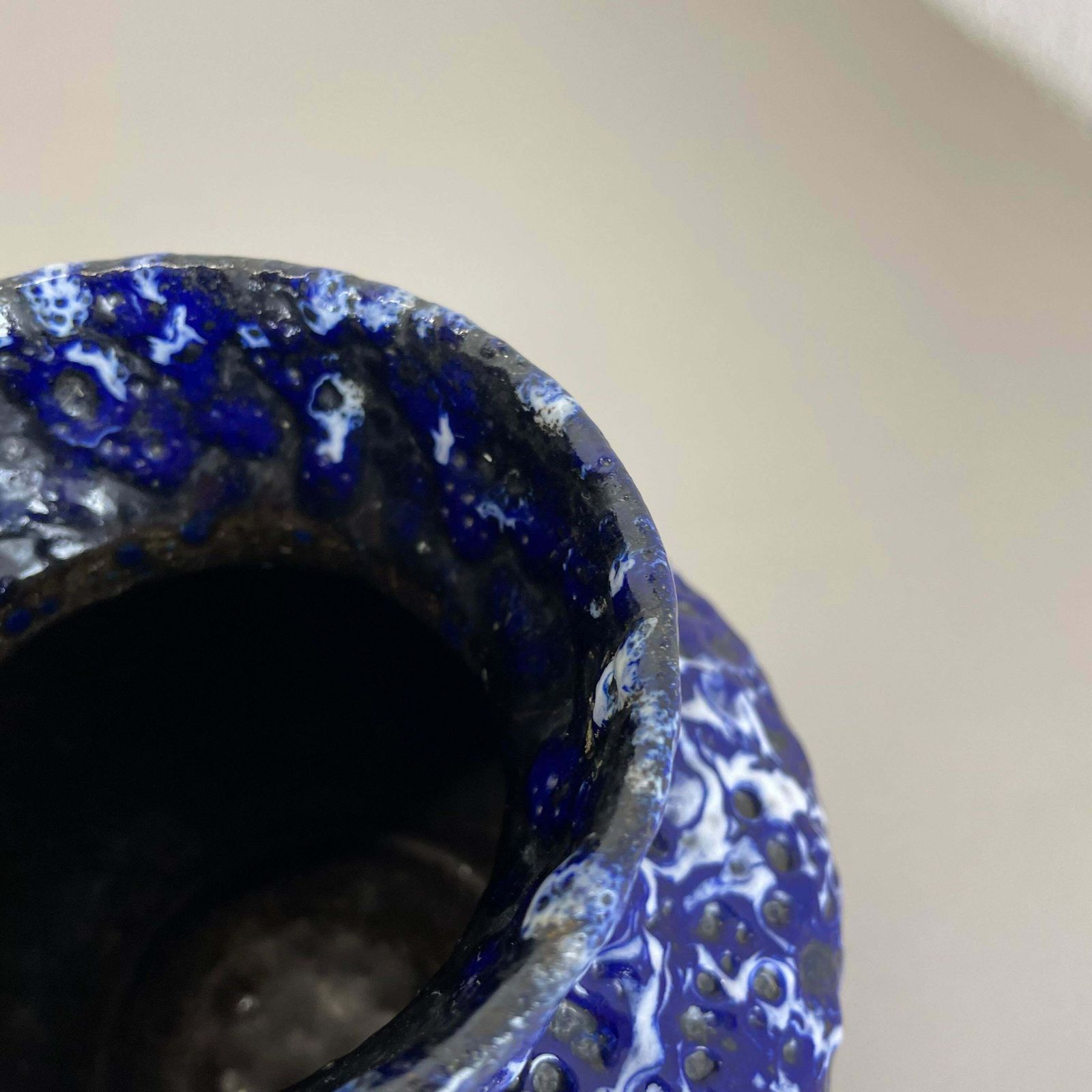 Home Decor Extraordinary Superglaze Pottery Fat Lava Vase By Es Keramik, Germany, Wgp 1960 photo