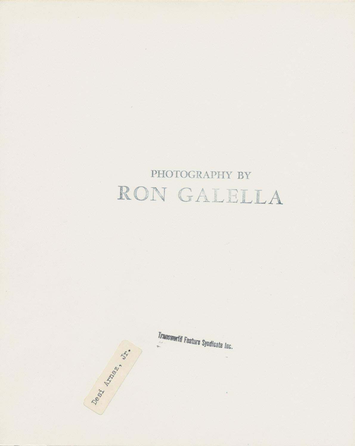 Ron Galella Desi Arnaz Jr. 20th Century photo furniture