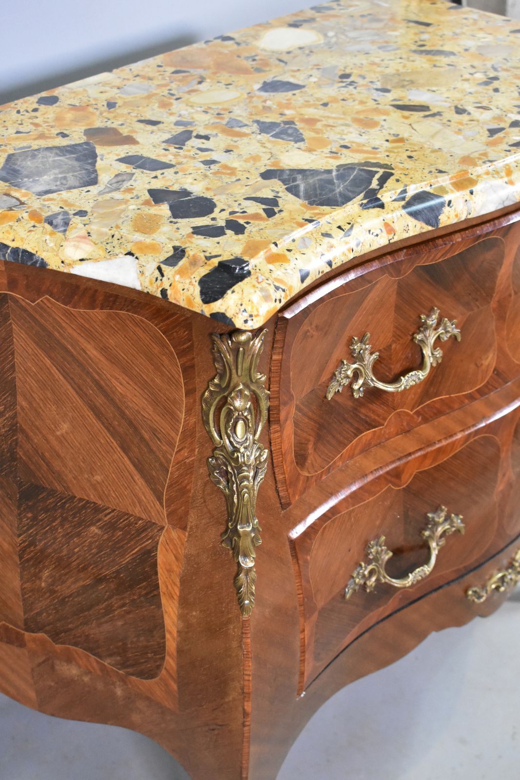 French Bombe Commode Louis XV Style photo 899.99