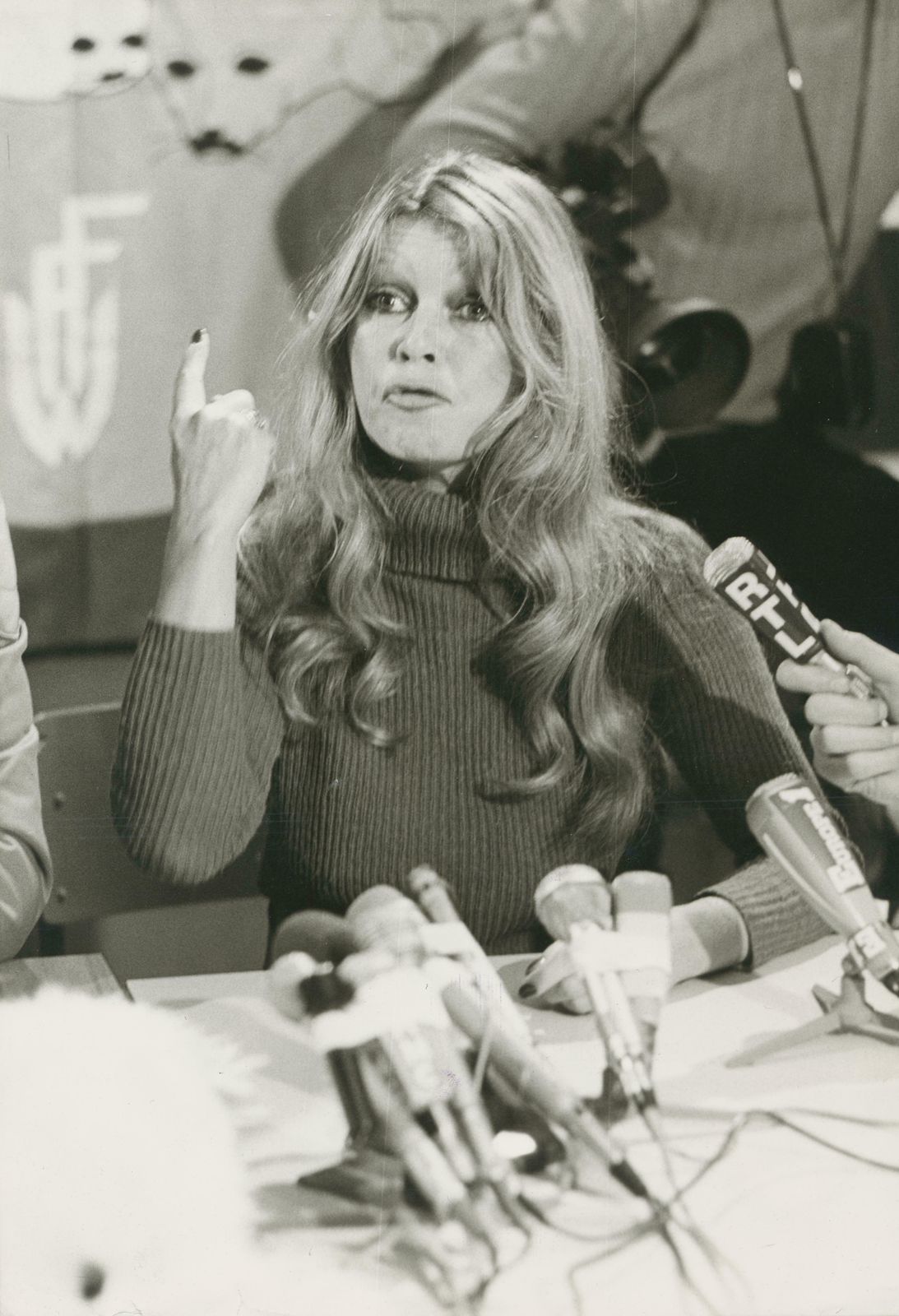 Brigitte Bardot At A Press Conference, Canada, 1977