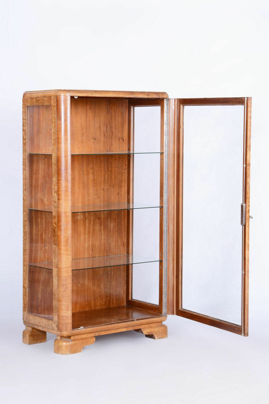 Restored Artdeco Display Cabinet, Jindrich Halabala, Up Zavody, Czech, 1930s photo furniture