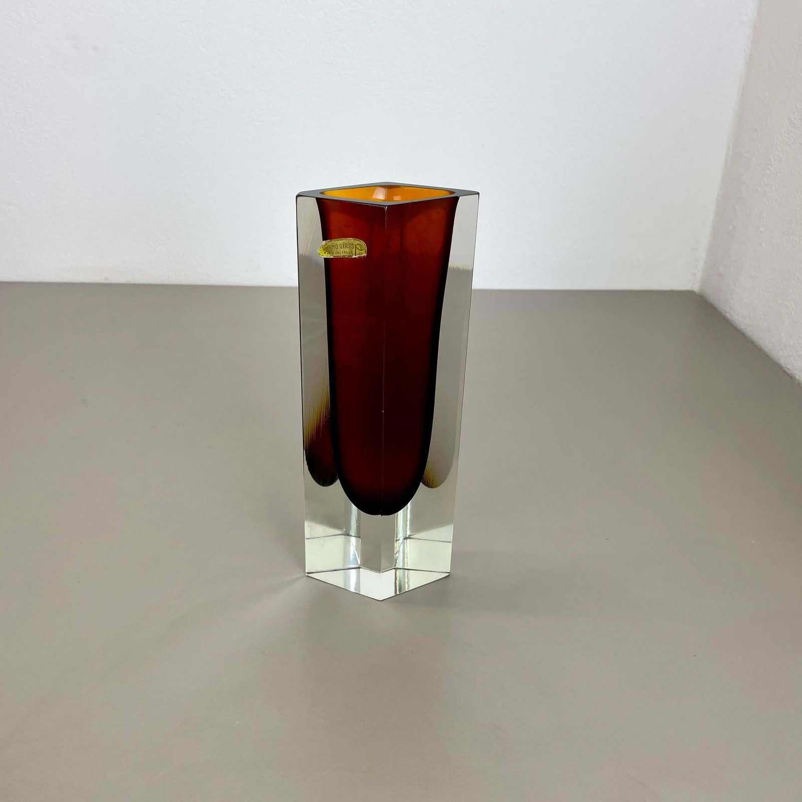 Large Ochre Murano Glass Sommerso Vase, Flavio Poli Attributed, Italy 1970s £621.53 photo Home Decor