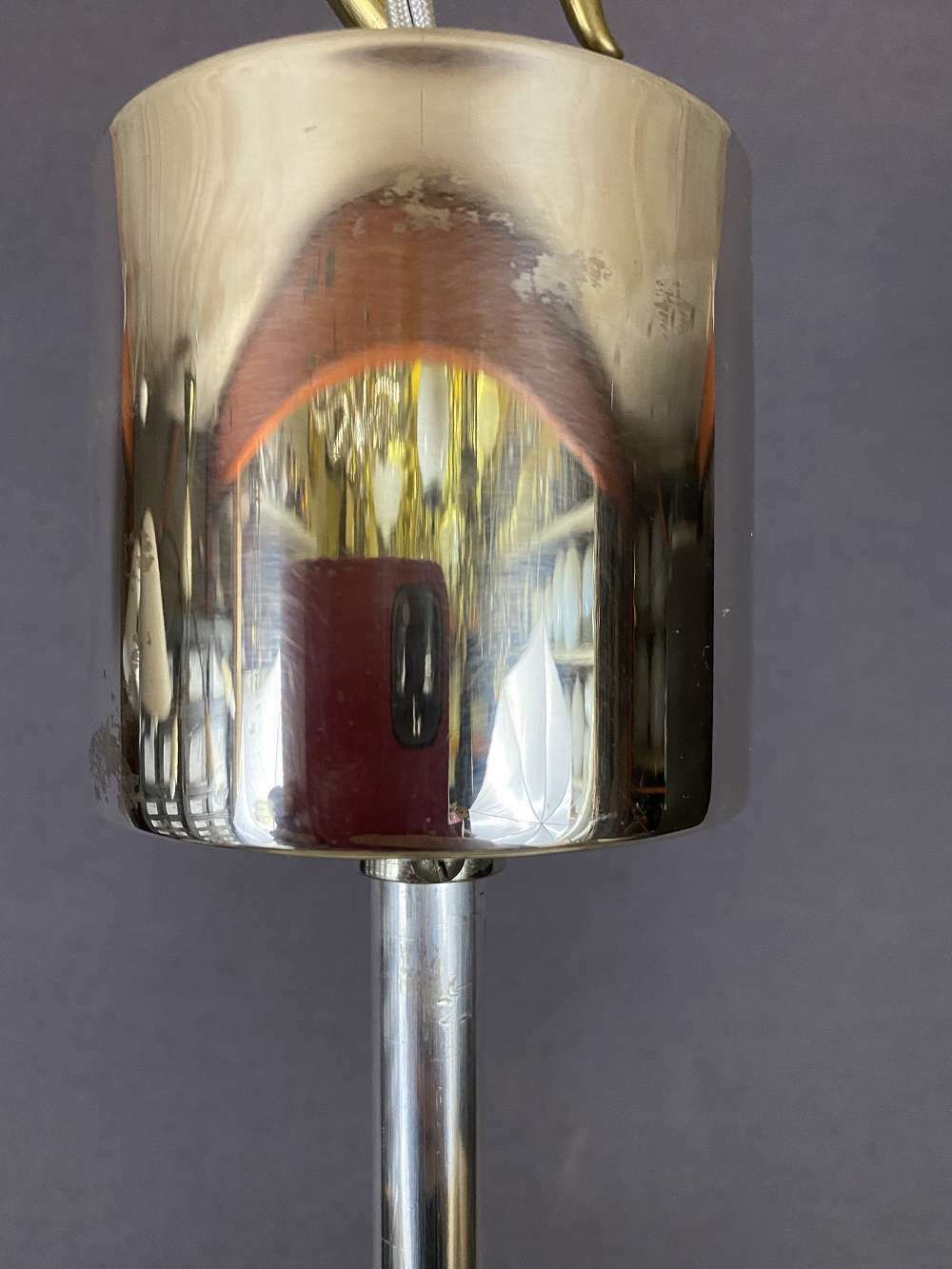 Vintage Large Mid Century Glass Tube Chandelier By Kaiser Leuchten photo Lighting
