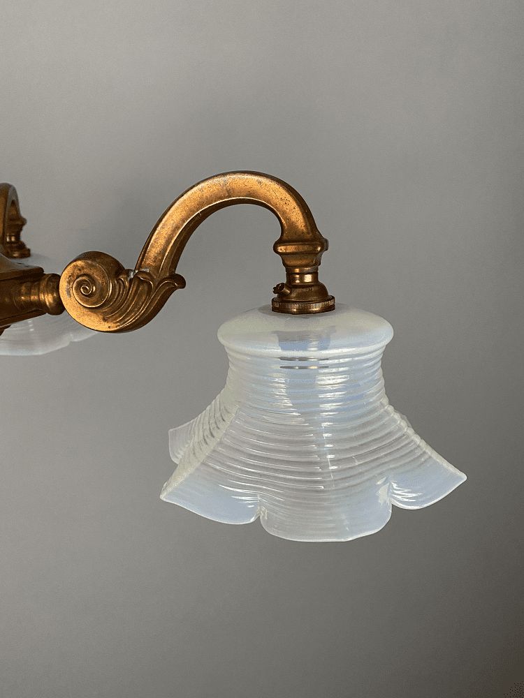 Copper Art Nouveau Three Arm Chandelier photo furniture