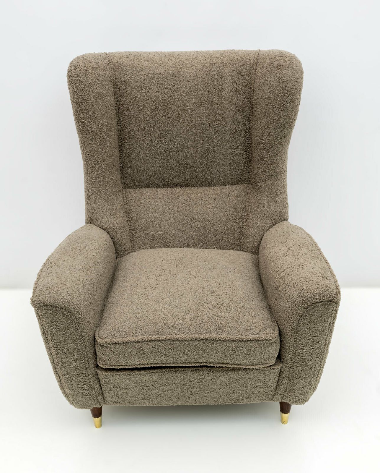 Gio Ponti Style Mid Century Modern Bouclè Poltrona Con Schienale Alto Di Isa Bergamo, 50 photo furniture
