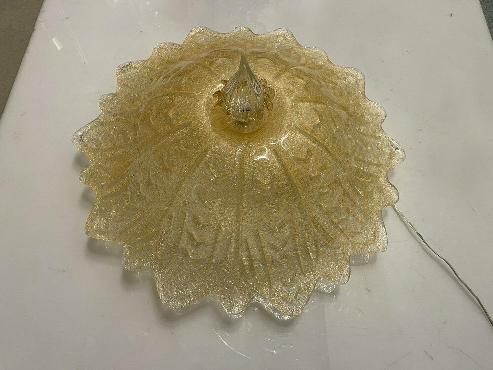 Murano Glass Flushmounts, 1980s, Set Of 2 photo Lighting
