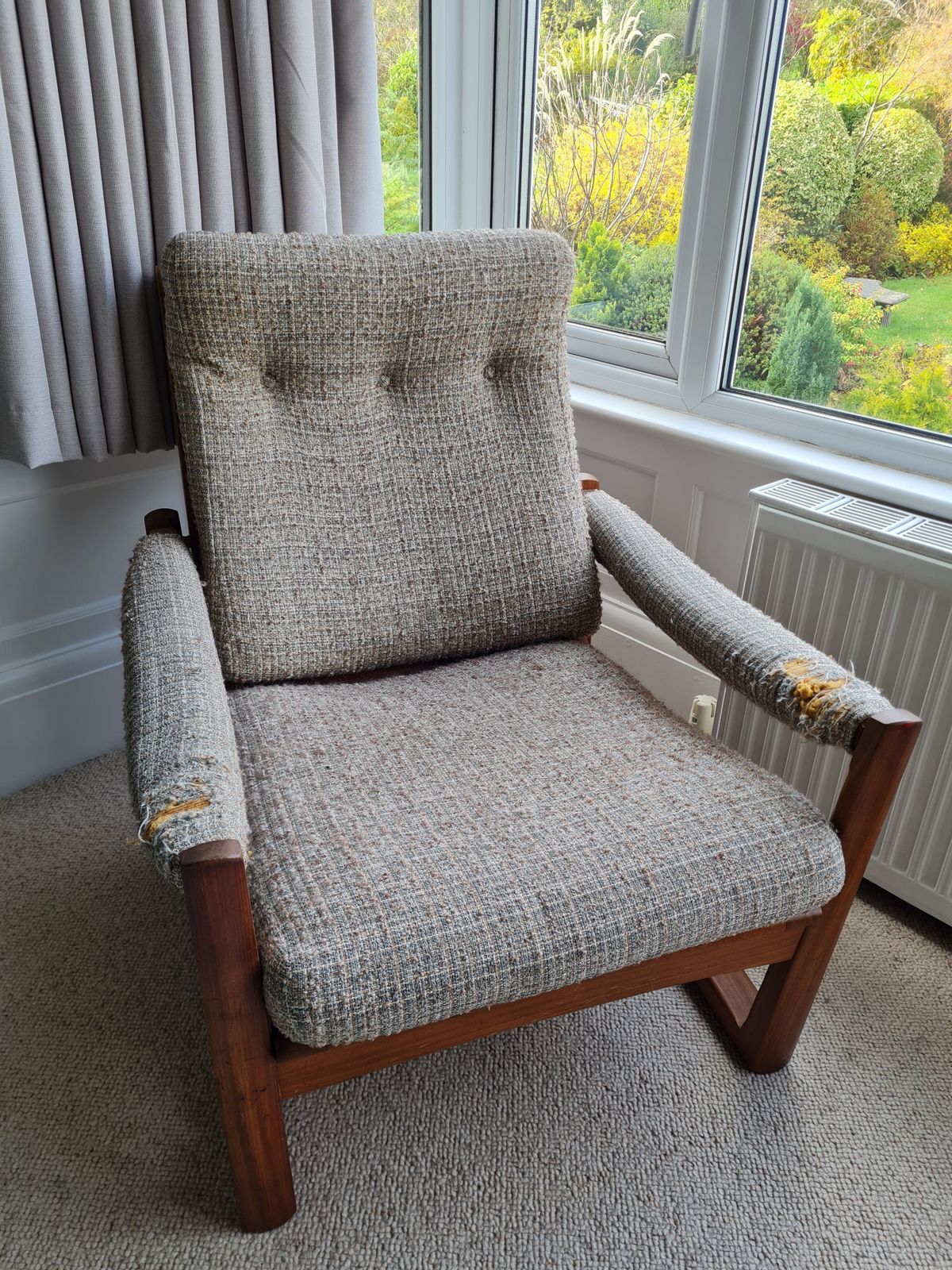 Guy Rogers Virginia Lounge Chair Original 1969 photo furniture