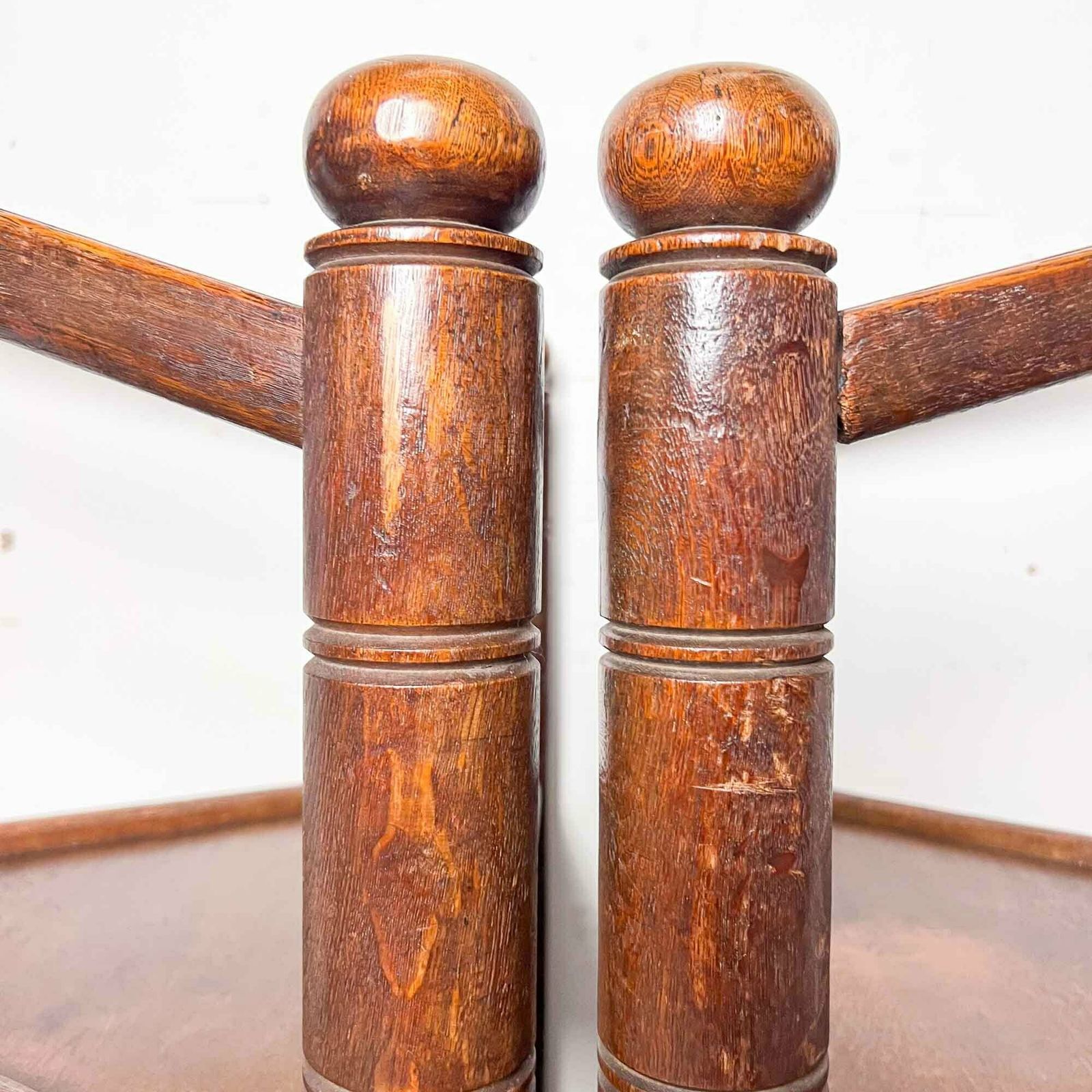 653.0 Pair Of Vintage Swedish Monk Chairs photo