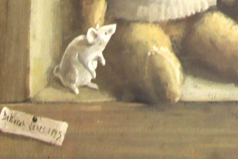 Print Of Teddy Bears At Christmas By Deborah Jones. photo for sale