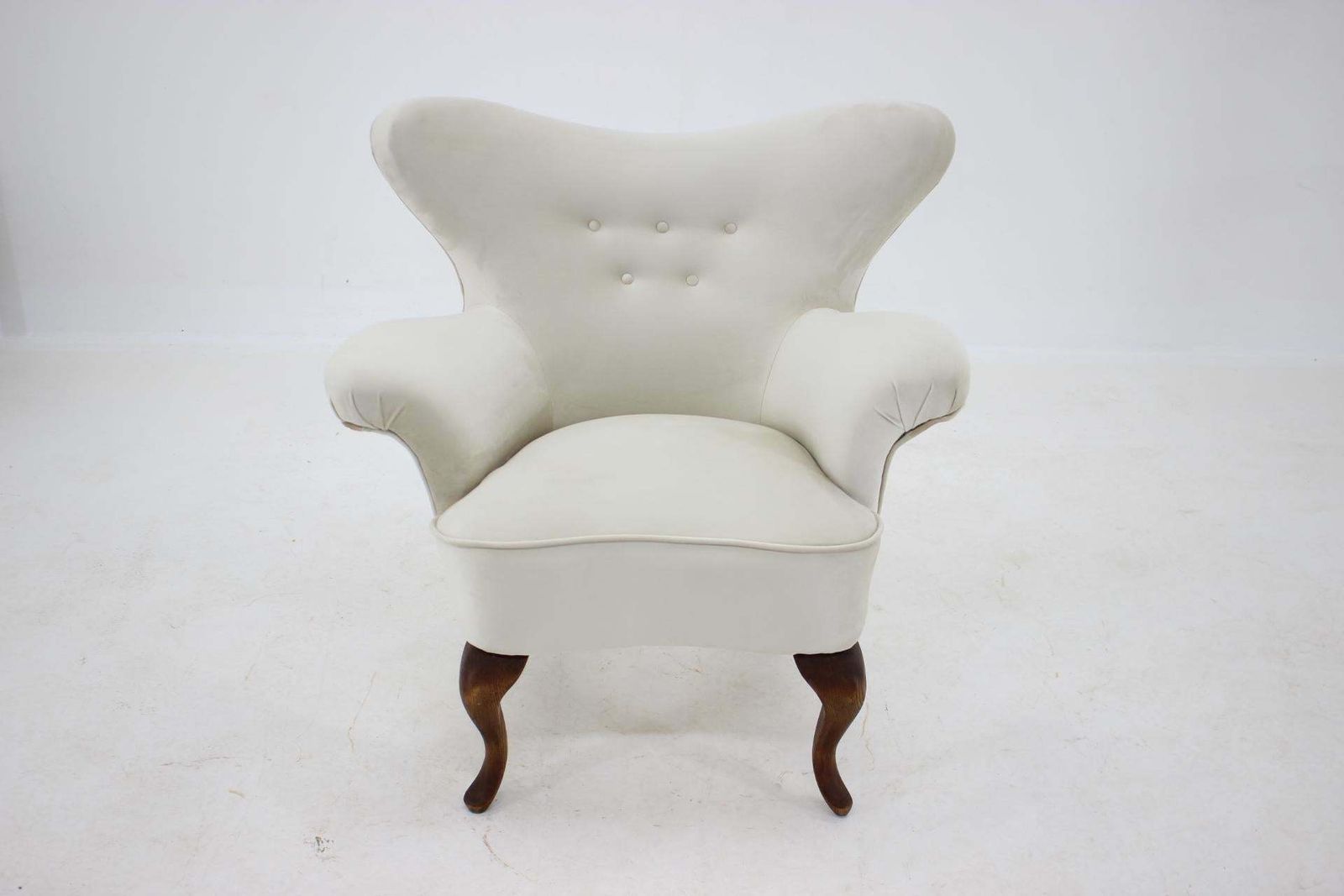 1900s Rare Antique Curved Armchair photo Furniture