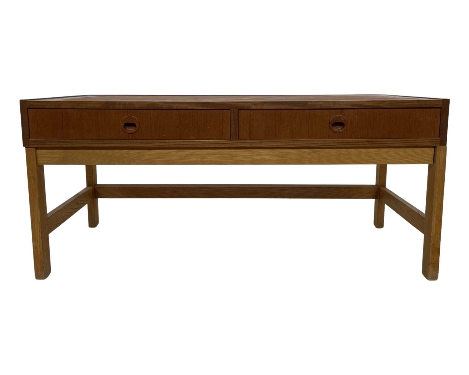 Vintage Danish Cabinet Low Model 1960s Teak Veneer photo Furniture