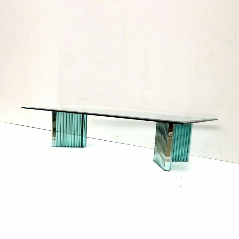 photo furniture Large Vintage Italian Design Coffee Table By Luigi Massoni For Gallotti & Radice From The 80s
