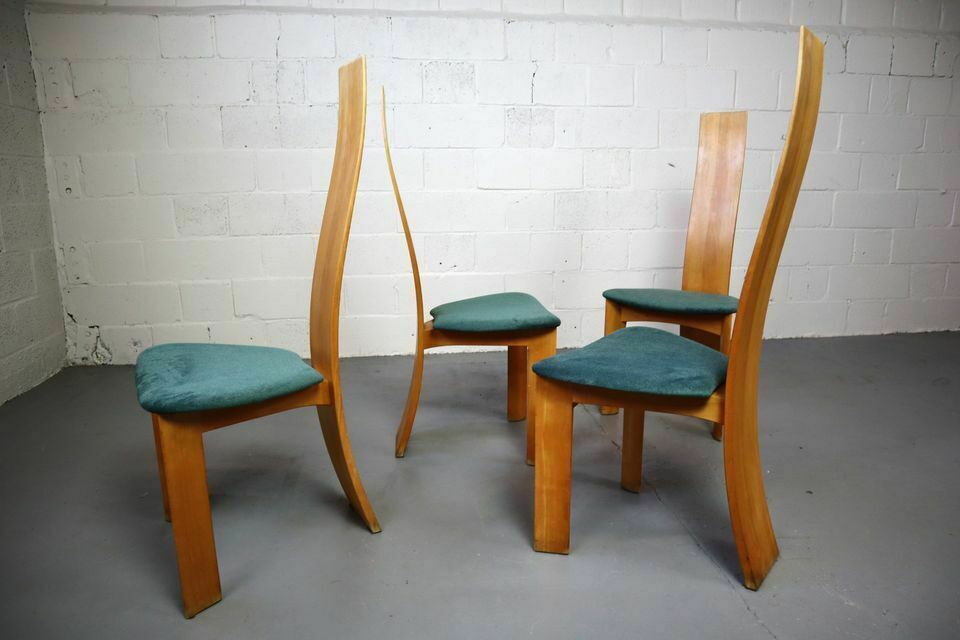 Set Of Four "Iris" Chairs By Bob Van Den Berghe For Tranekaer Furniture Denmark photo for sale