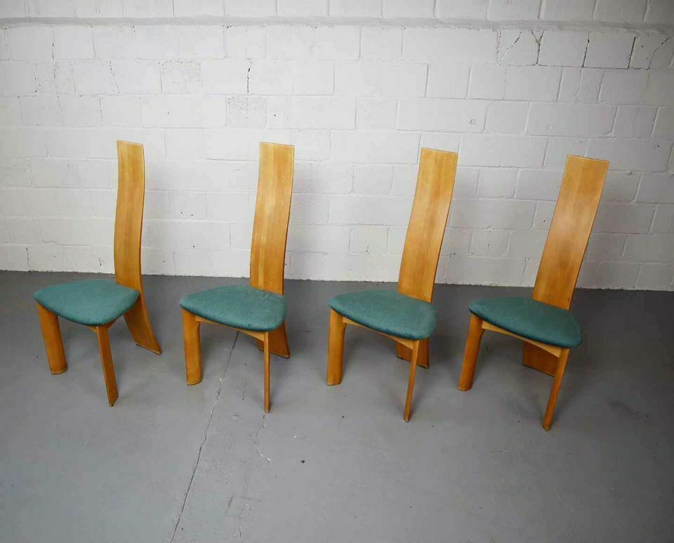 Set Of Four "Iris" Chairs By Bob Van Den Berghe For Tranekaer Furniture Denmark photo vinterior