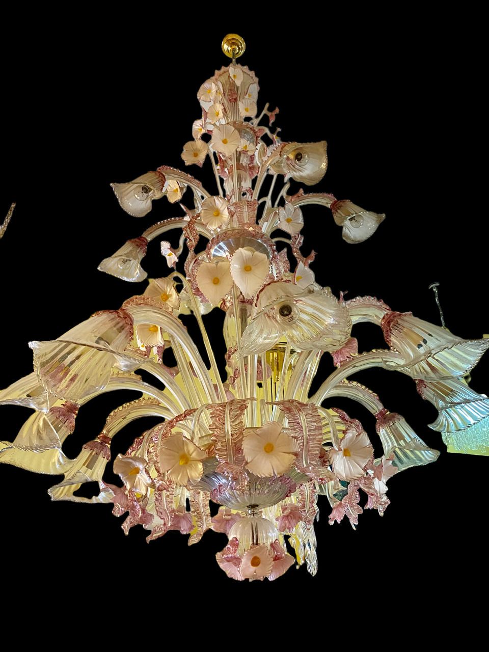 Barovier Et Toso Xxl Murano Glass Chandelier photo vintage