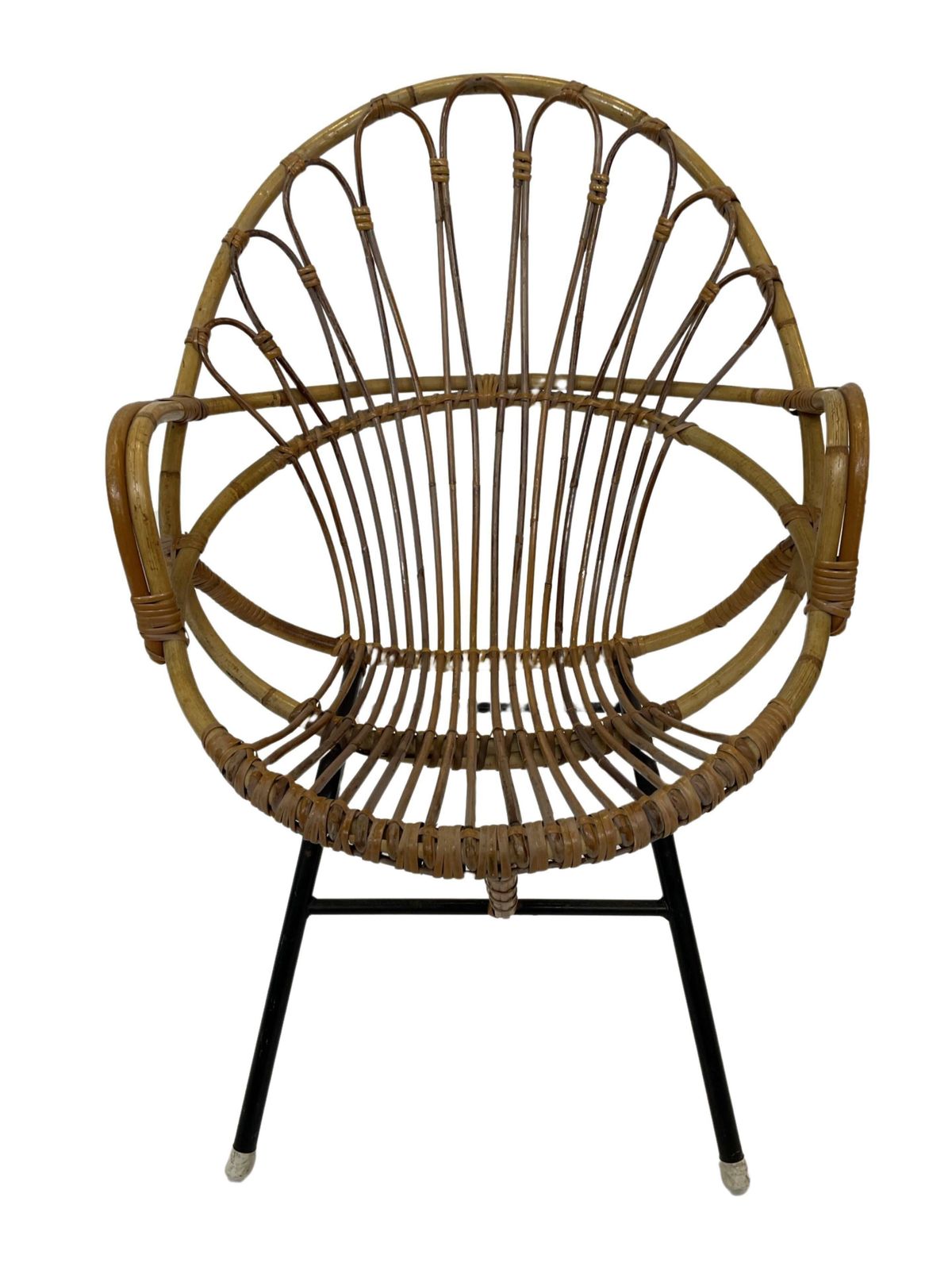 photo for sale Rattan Chair By Dirk Van Sliedregt Rohe Noordwolde 1960 In The Netherlands