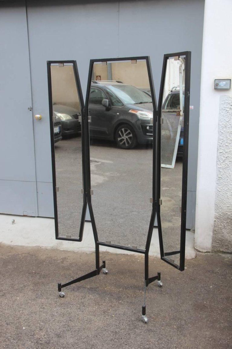 Unique And Rare 1950s Italian Design Clothes Shop Mirror photo for sale