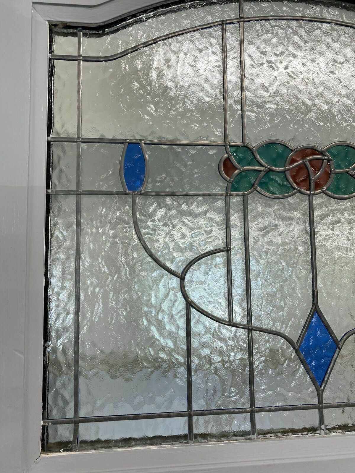 Art Deco Style Front Door Period Stained Glass Old Reclaimed Antique Lead 20s 30 photo buy