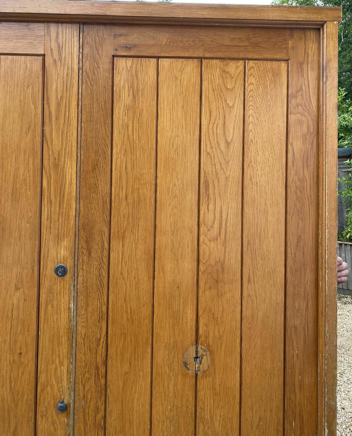 Large Solid Oak Front Doors Frame Antique Period Style Reclaimed Old Hardwood photo vinterior