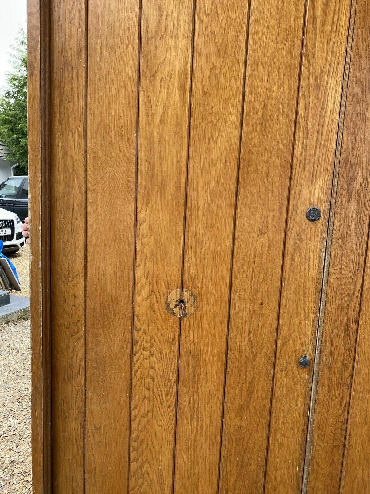 Large Solid Oak Front Doors Frame Antique Period Style Reclaimed Old Hardwood photo vintage