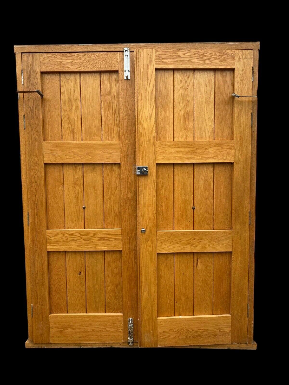 Home Fixtures Large Solid Oak Front Doors Frame Antique Period Style Reclaimed Old Hardwood photo