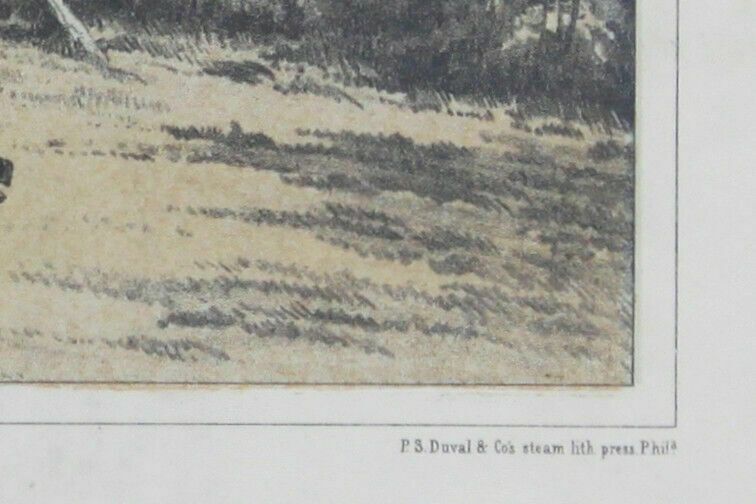 Coloured Lithograph By P S Duval. Titled "Mauritius From The Pouce" photo for sale