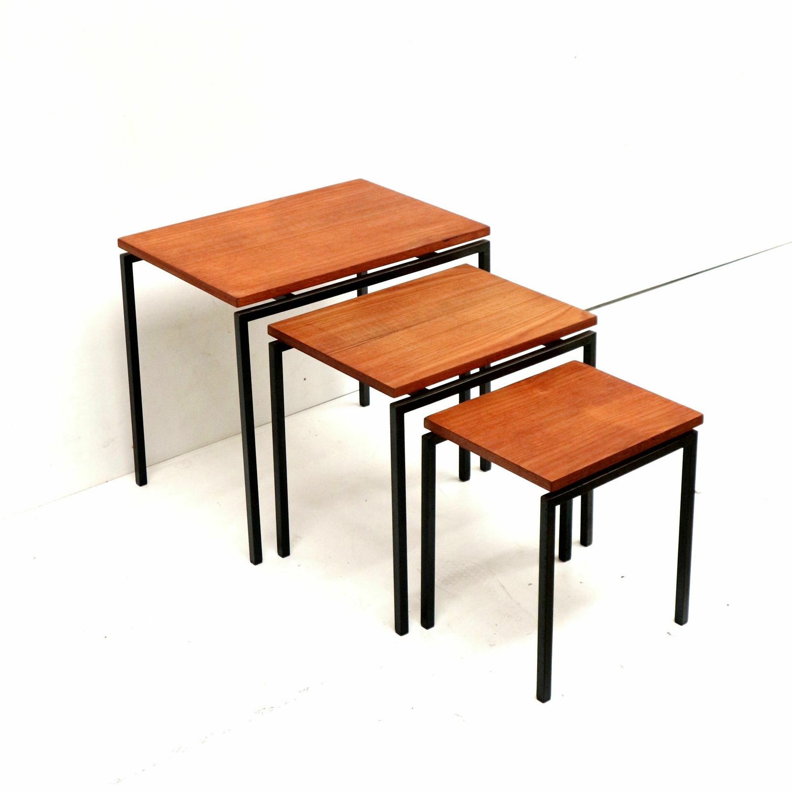 Vintage Nesting Tables / Set Of Side Tables By Cees Braakman For Pastoe photo furniture