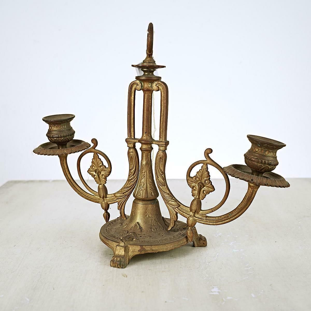 Pair Of Vintage Metal Candelabra