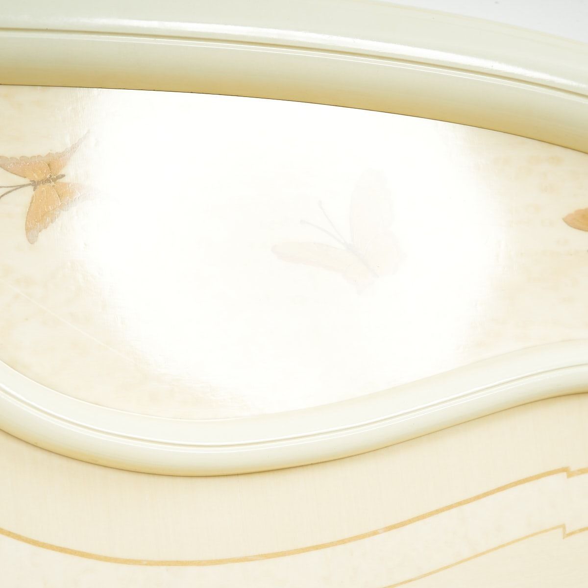 White Lacquered Bed photo for sale