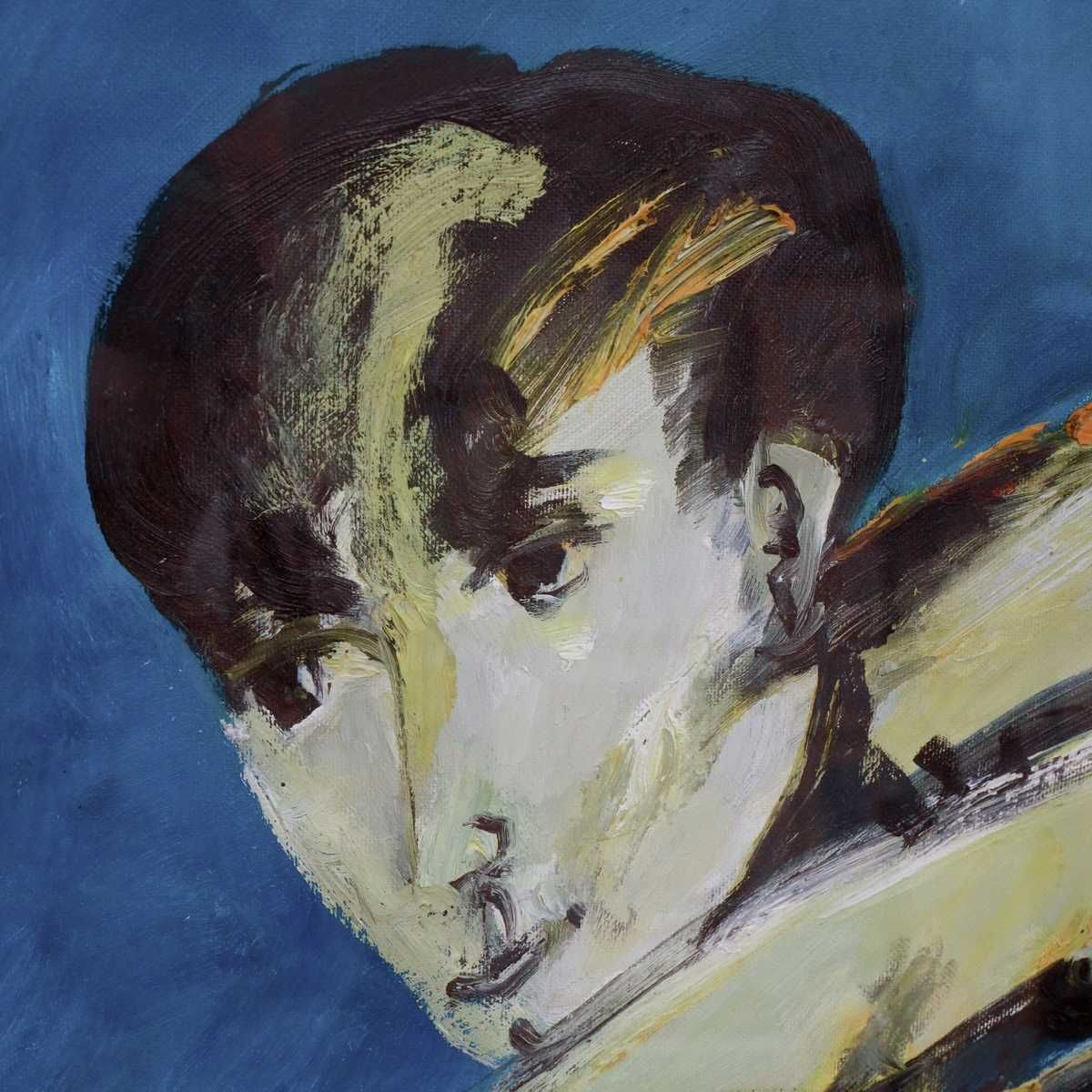 Remo Brindisi, Oil On Canvas From 1980 photo for sale