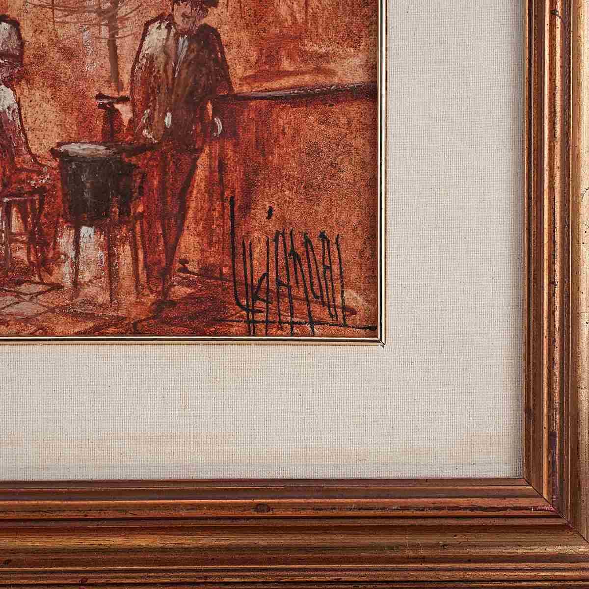 Painting Figures Couple Of Men photo furniture