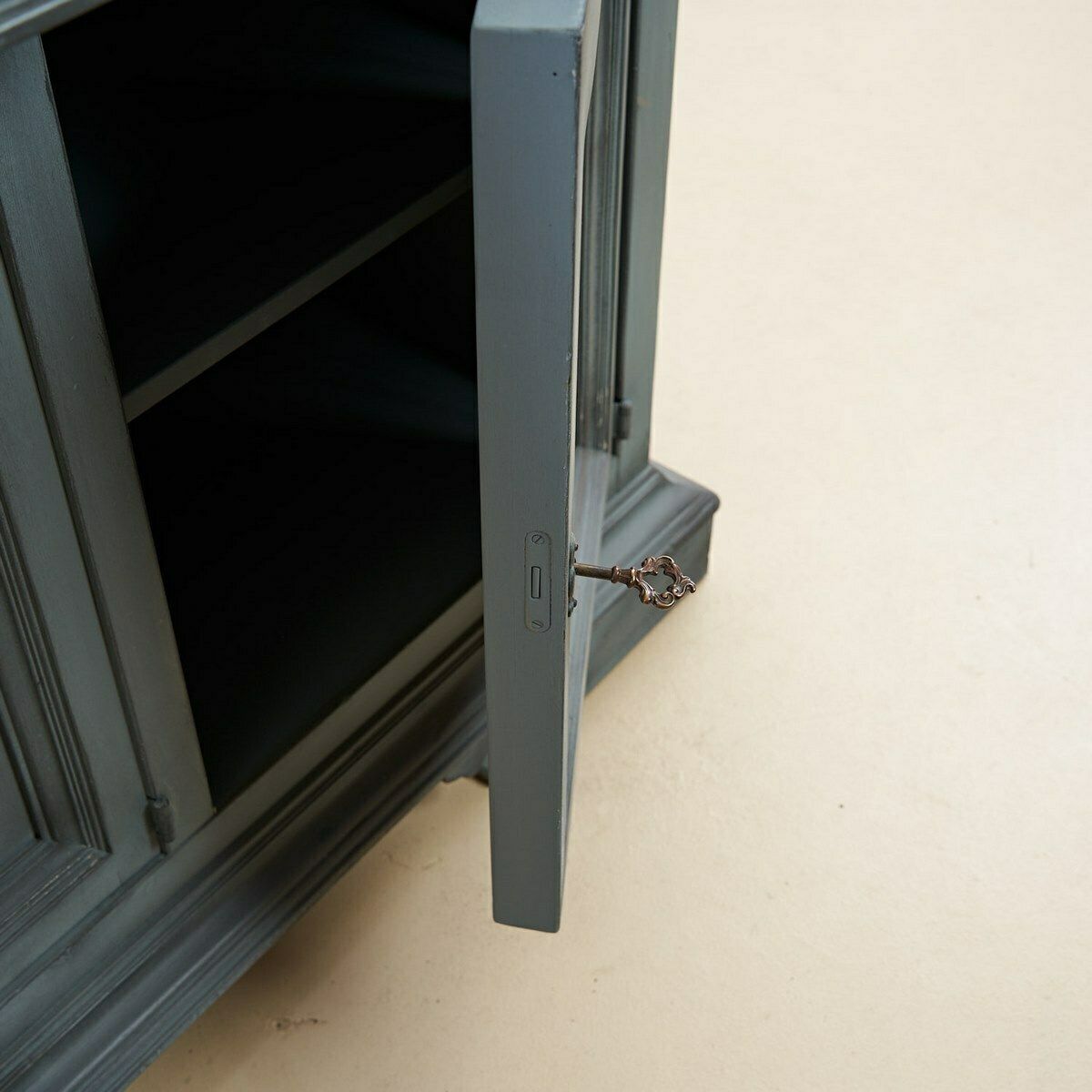 Gray Wooden Sideboard photo furniture
