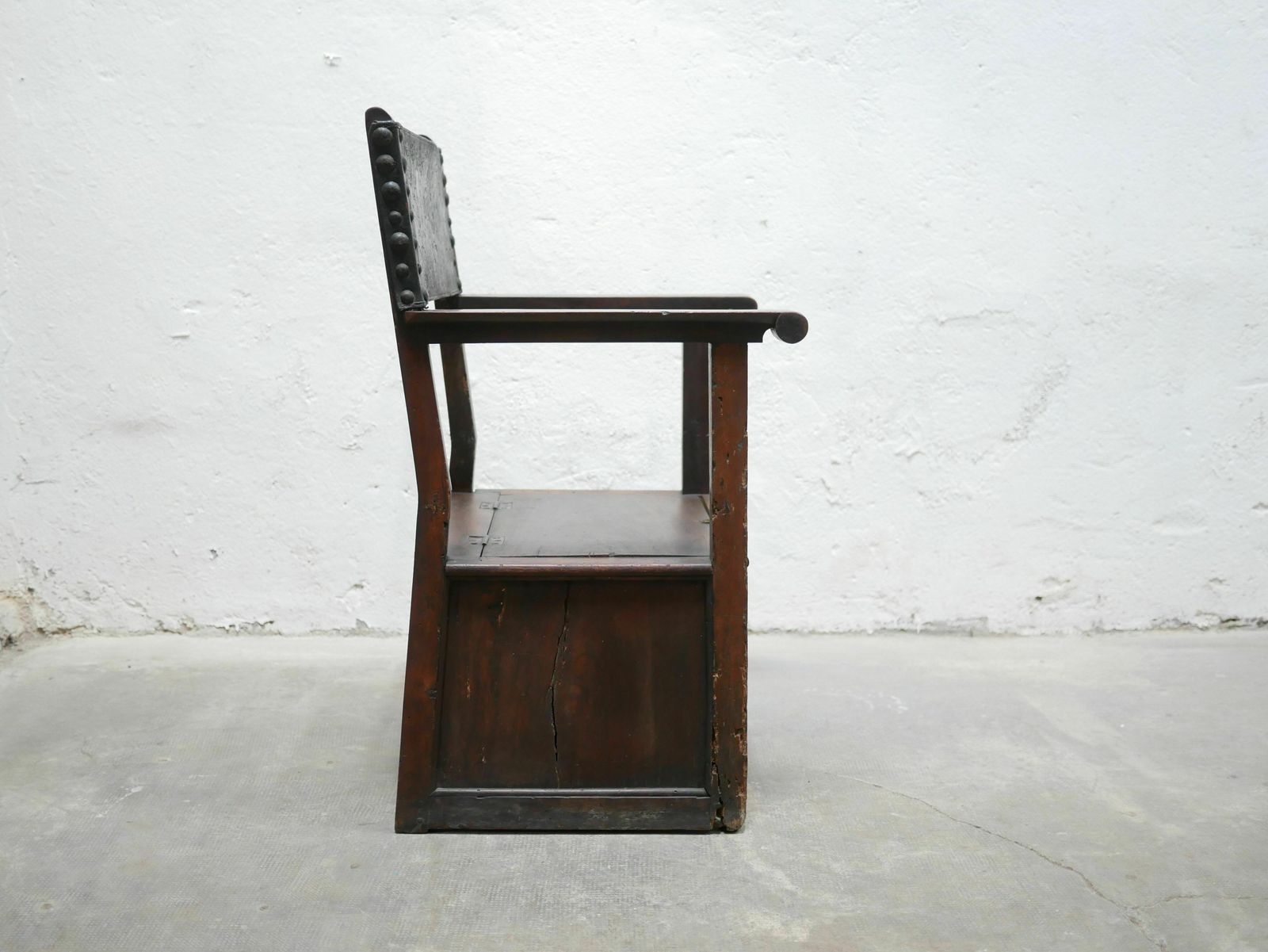 Furniture Wooden Chest Armchair, XIX Th, 1800s photo