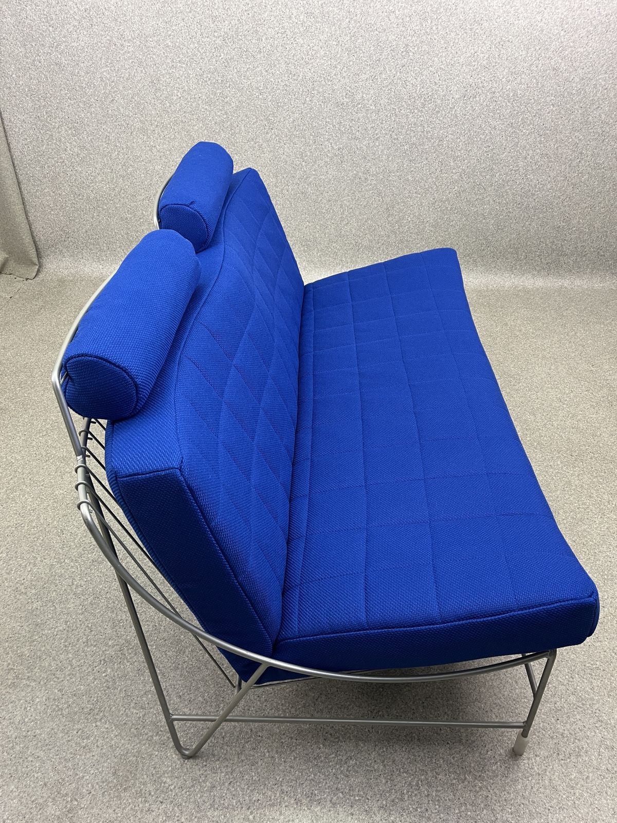 Furniture Vintage Blue Volare 2 Seater Sofa By Jan Armgard For Leolux photo