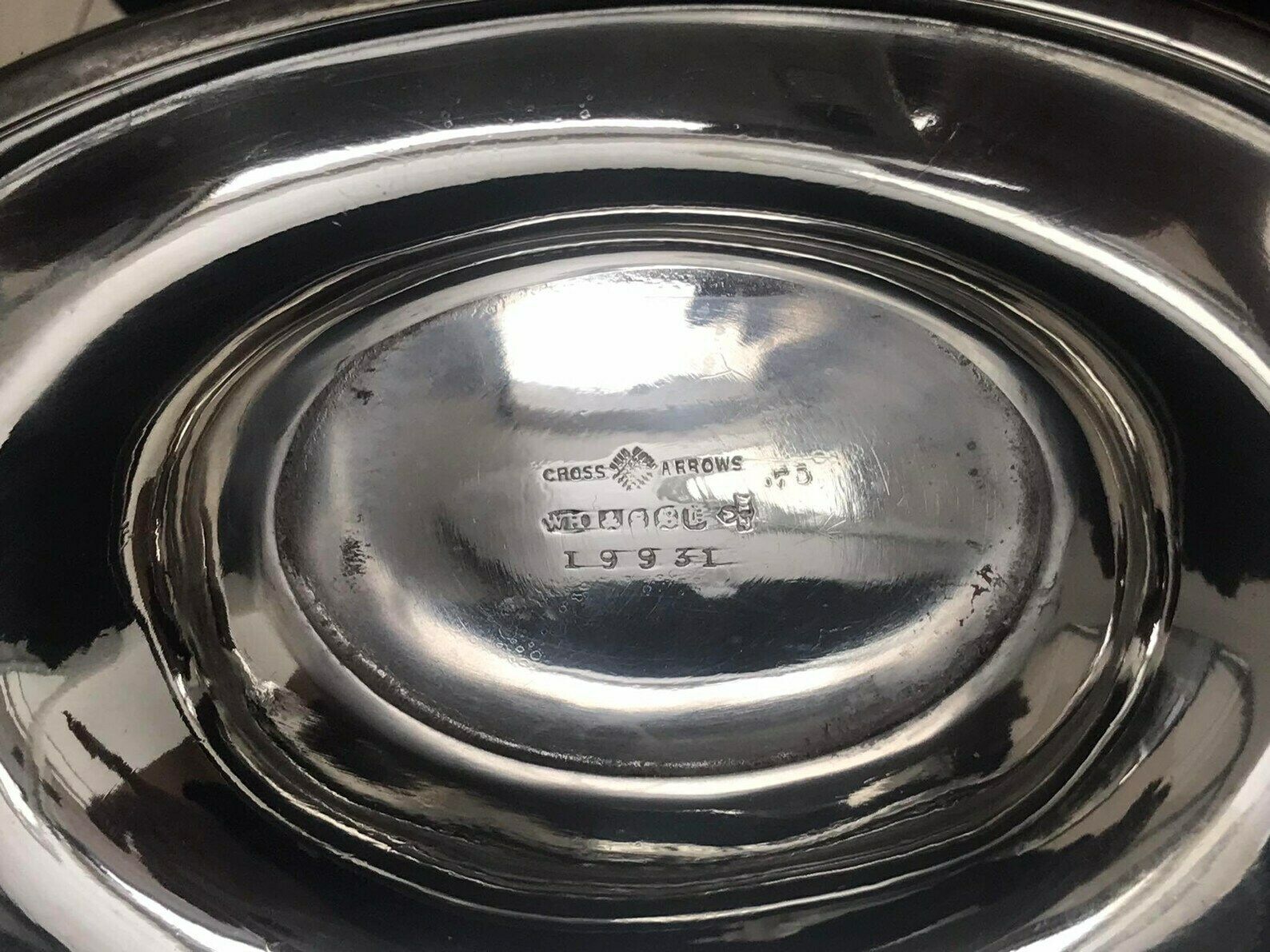 photo furniture Victorian Fruits Dish Centerpiece Decor Table William Hutton & Sons Silver Plated Metal Antique English