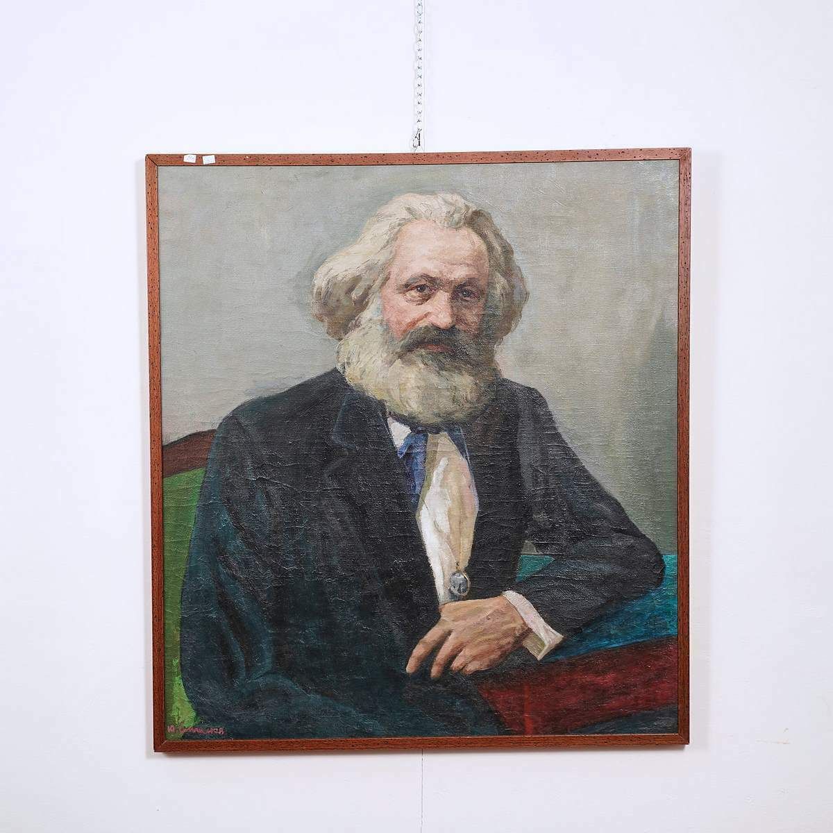 Oil On Canvas 60's, Karl Marx, 1960s