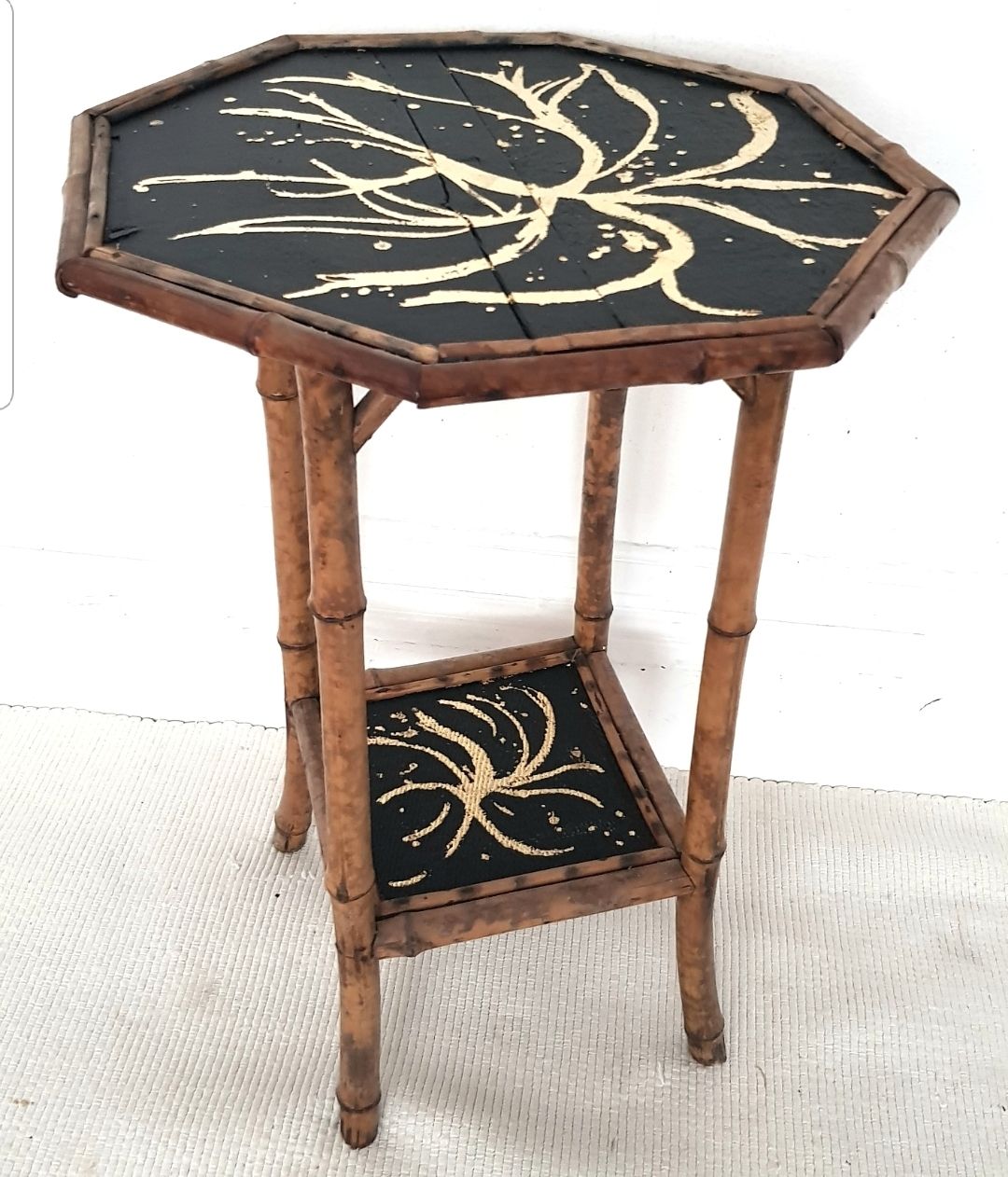 Victorian Bamboo  Lamp Table , Chinoiserie,.