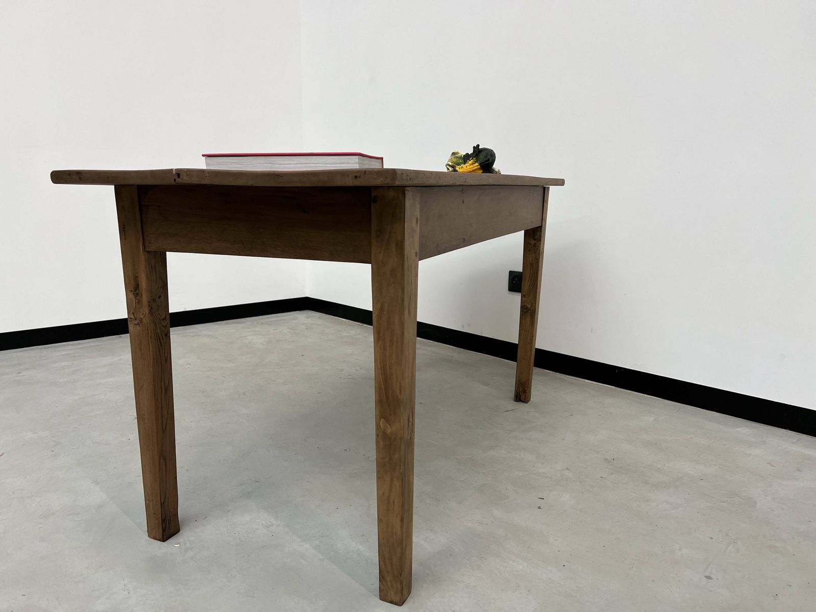 photo buy Small Walnut Farm Table With Spindle Legs