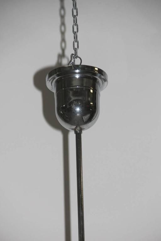 Esperia Sculpture Chandelier Steel And Glass, 1970s Oscar Torlasco photo furniture