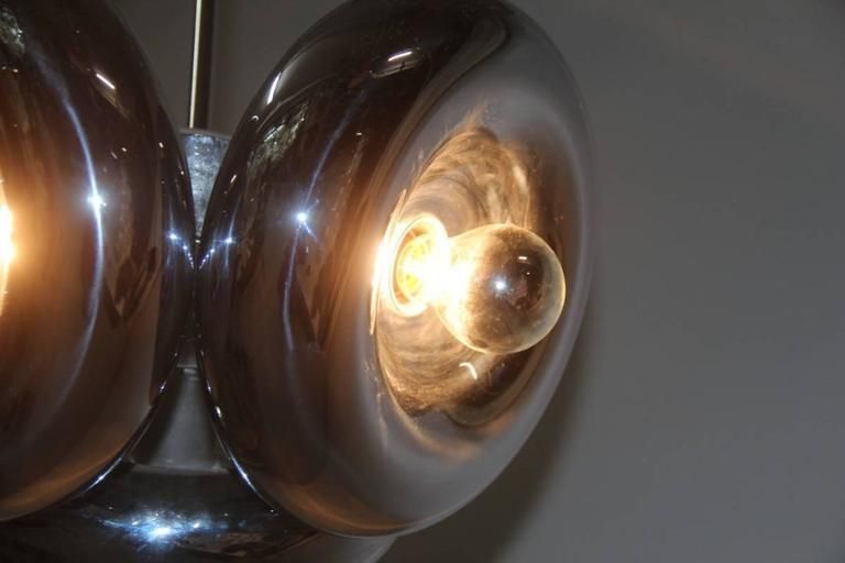 photo furniture Ingo Maurer Chandelier , 1970s , Round, Steel , Donut Italian Design