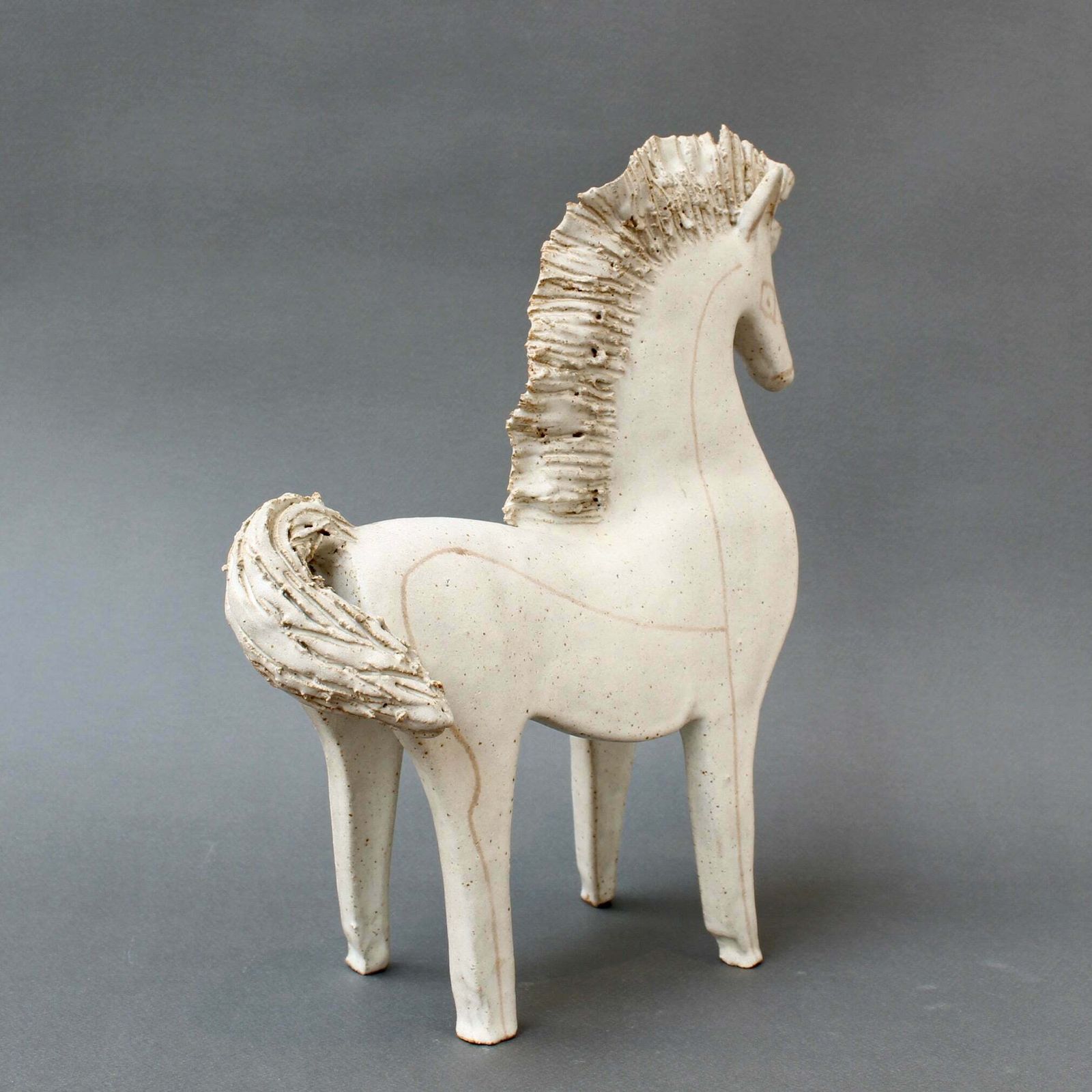 Vintage Ceramic Horse By Bruno Gambone (Circa 1970s)   Large photo buy