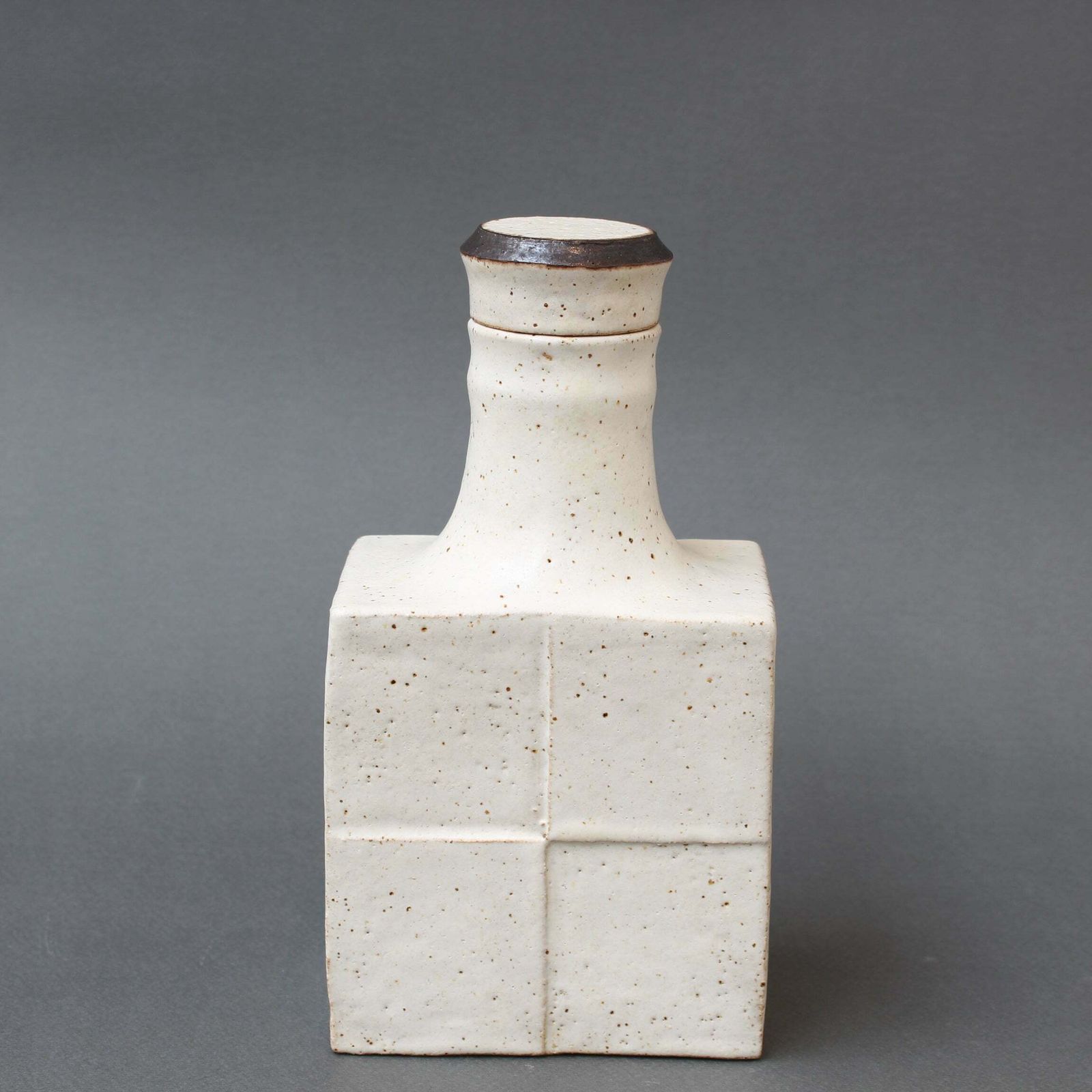 Vintage Italian Decorative Ceramic Bottle By Bruno Gambone (Circa 1980s) photo vinterior
