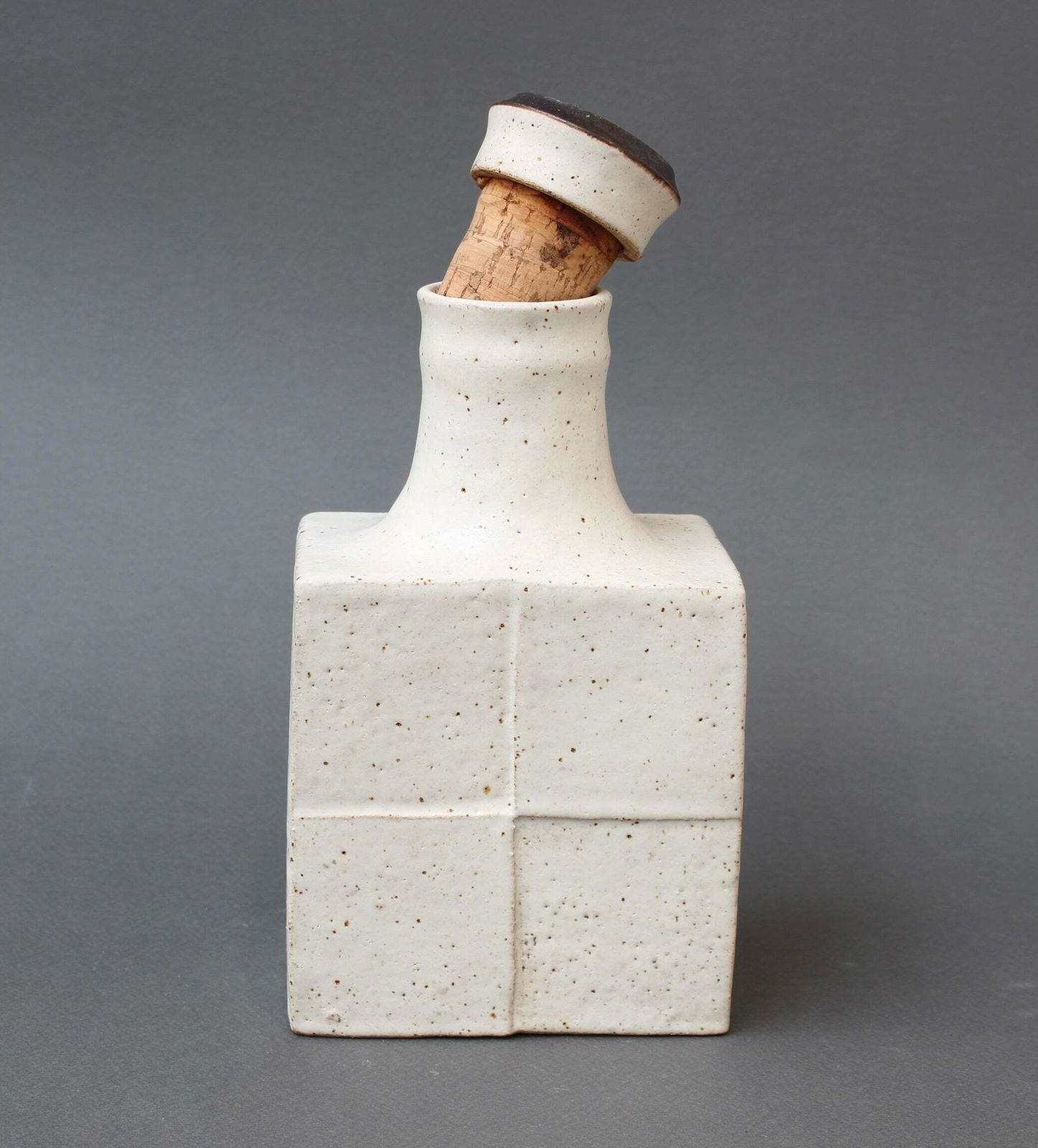 Home Decor Vintage Italian Decorative Ceramic Bottle By Bruno Gambone (Circa 1980s) photo