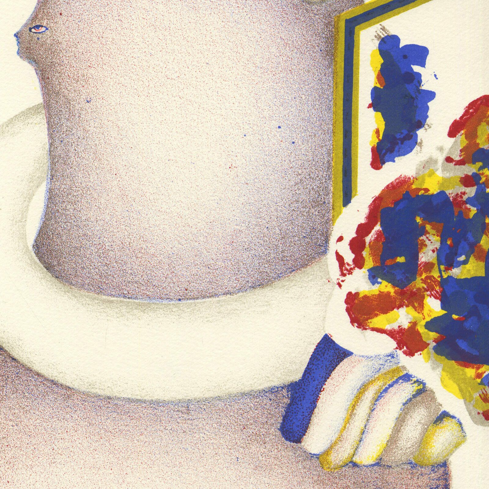 Finely Printed Signed 70s Surreal Lithograph: Jörg Remé, “Von Den Stunden (From The Hours) #9”, 1972 photo for sale