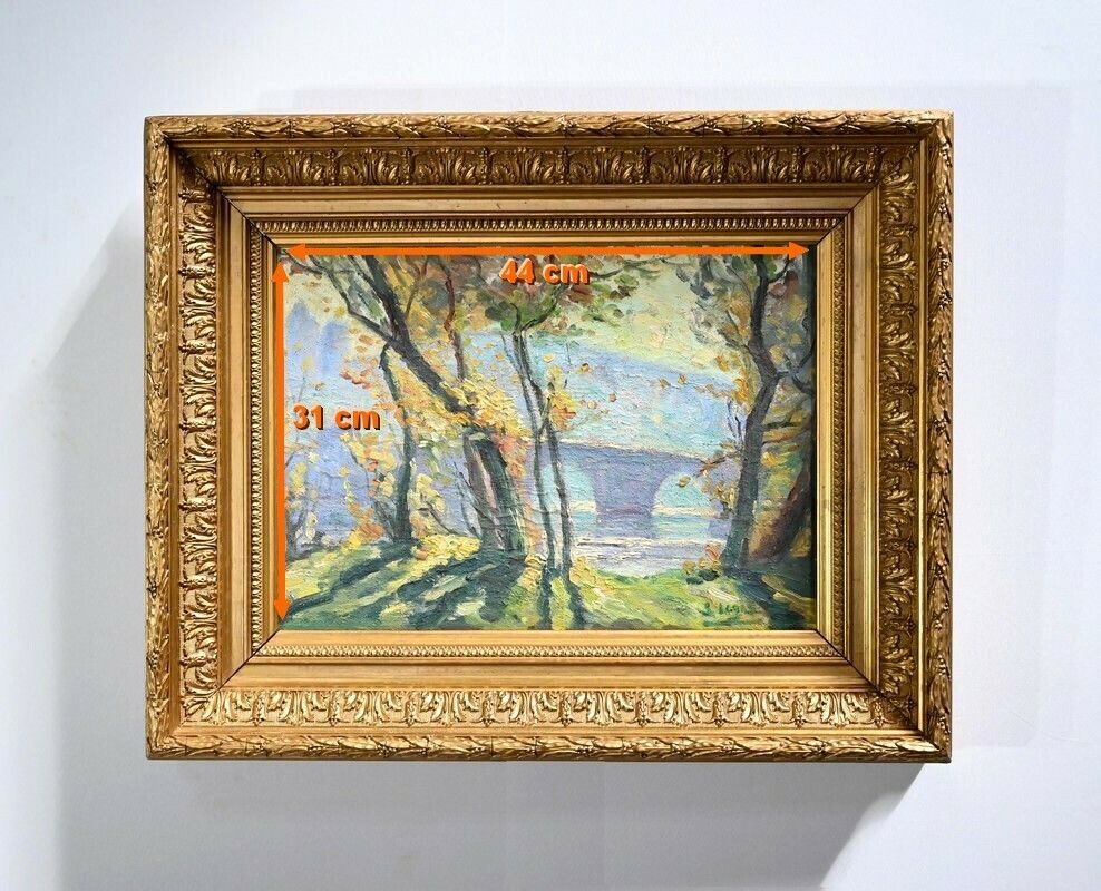 photo vintage Oil Painting On Canvas – Late 19th Century